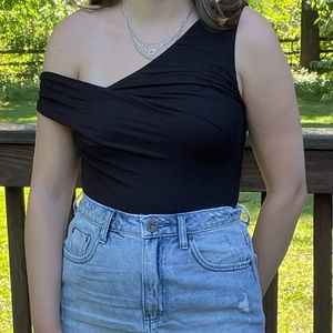 Kendall and Kylie black bodysuit